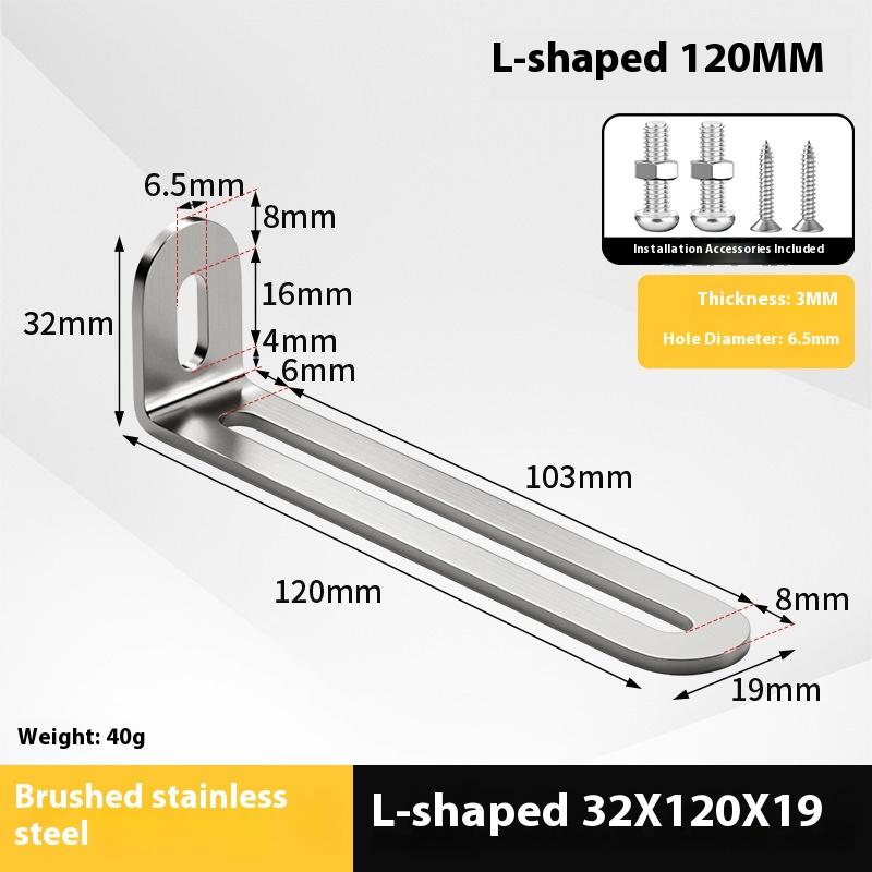 2 Stück Edelstahl Verstellbarer 90-Grad-Winkel L-Form, Eckwinkel, Mehrere Größen Geeignet für Schränke Möbel