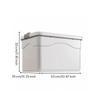 Storage Box with Wheels Dustproof Lid Long-Lasting for Moving