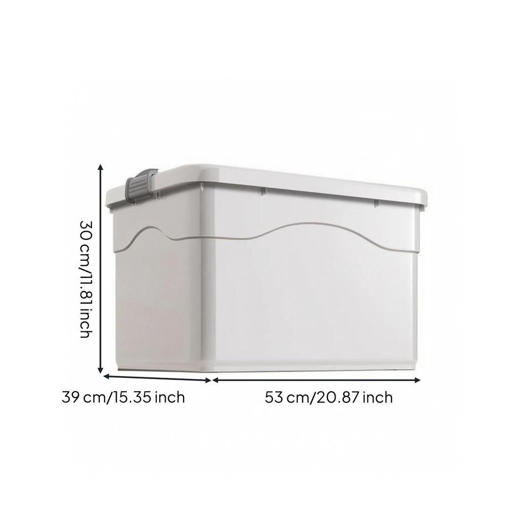 Storage Box with Wheels Dustproof Lid Long-Lasting for Moving