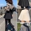 Dames Plissérok JK Uniformrok Rok Lente en Zomer Korte Rok (Veiligheidspantalon + Rits + Knopen)