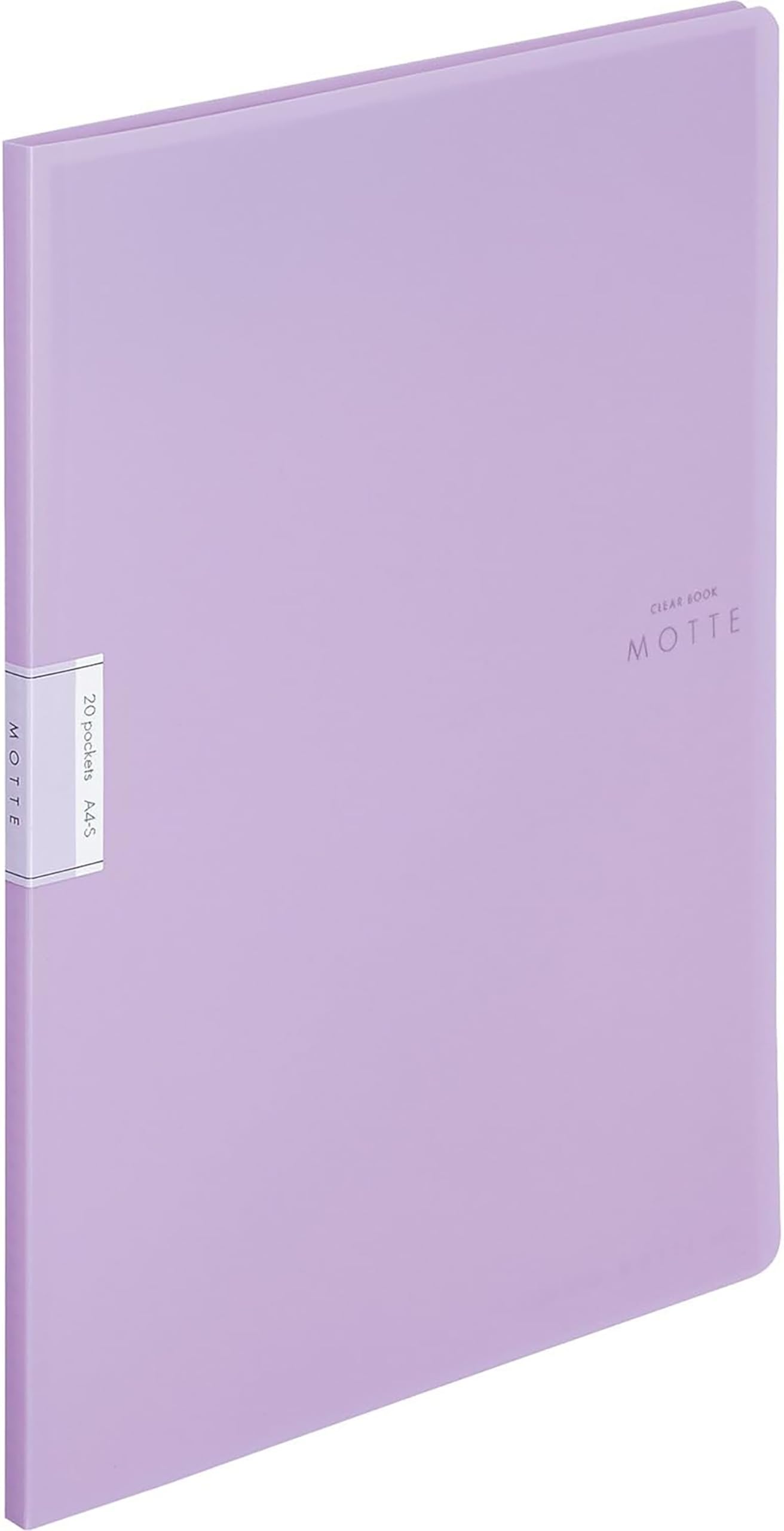 Kokuyo MOTTE Clear 20 File, A4, Pockets, Purple, LA-LM20V