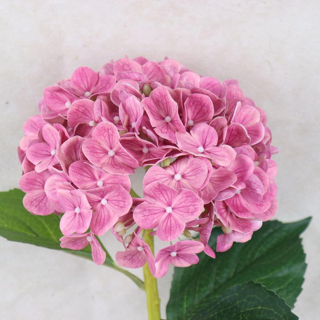 Große realistische Haptik Hortensie: Feuchtigkeitsspendende Künstliche Hochzeits-Blumendekoration