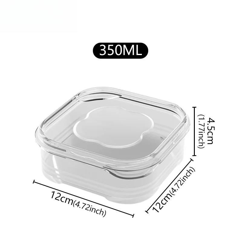 350/650ml Crisper Refrigerator Frozen Meat Box Frozen Storage Boxes Home Fresh-keeping Box Refrigerator Storage Package Boxes
