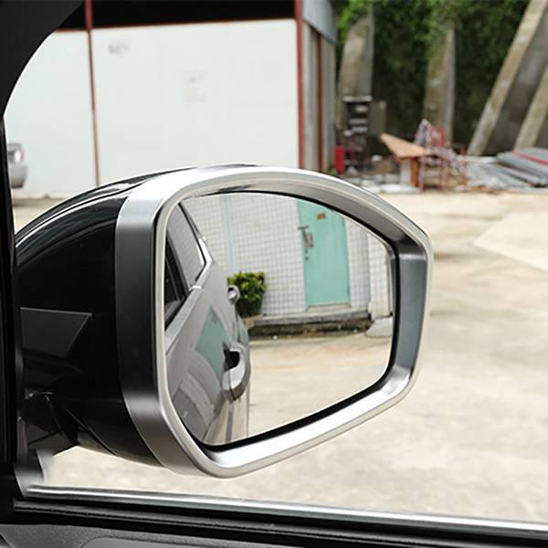 Silver ABS Chrome Rearview Mirror Rain Guard for Land Rover Fa - 1 Pair