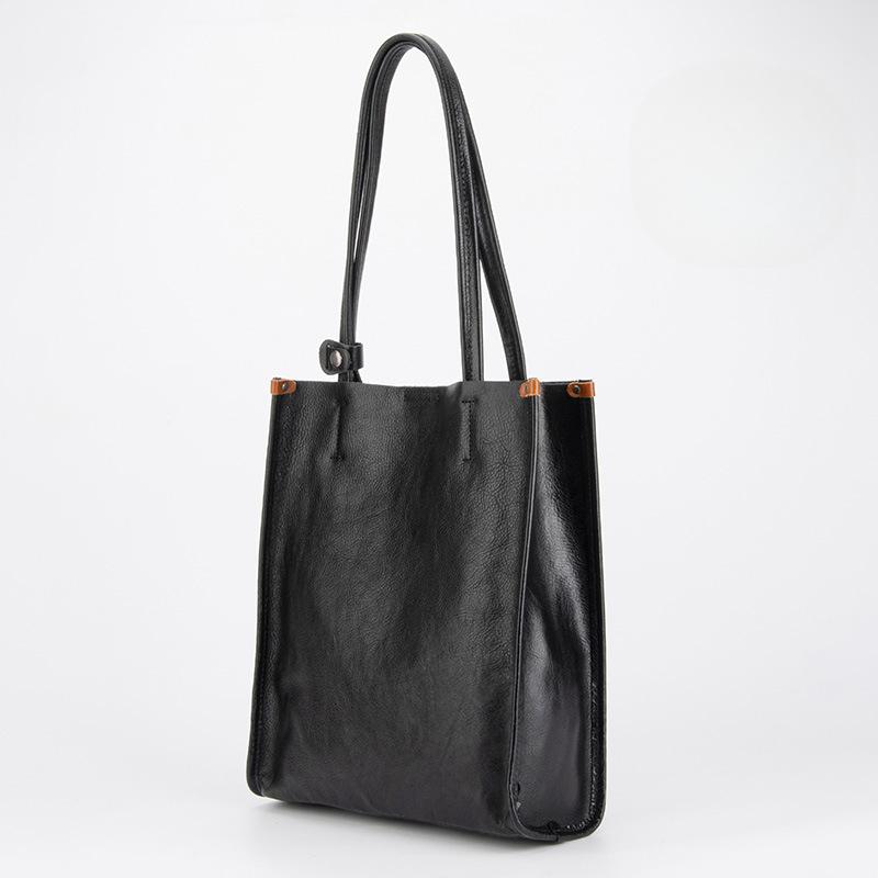 

Сумка на одно плечо из высококачественной кожи, сумка-тоут в стиле ретро для поездок на работу, повседневная женская сумка Niche, сумка подмышкой