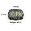 Fashion Personality Western Denim Belt Men's Letter J Smooth Buckle Belt