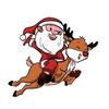 Christmas-themed Car Decals Featuring Santa Claus and Reindeer for Car Body Decoration and Window Stickers