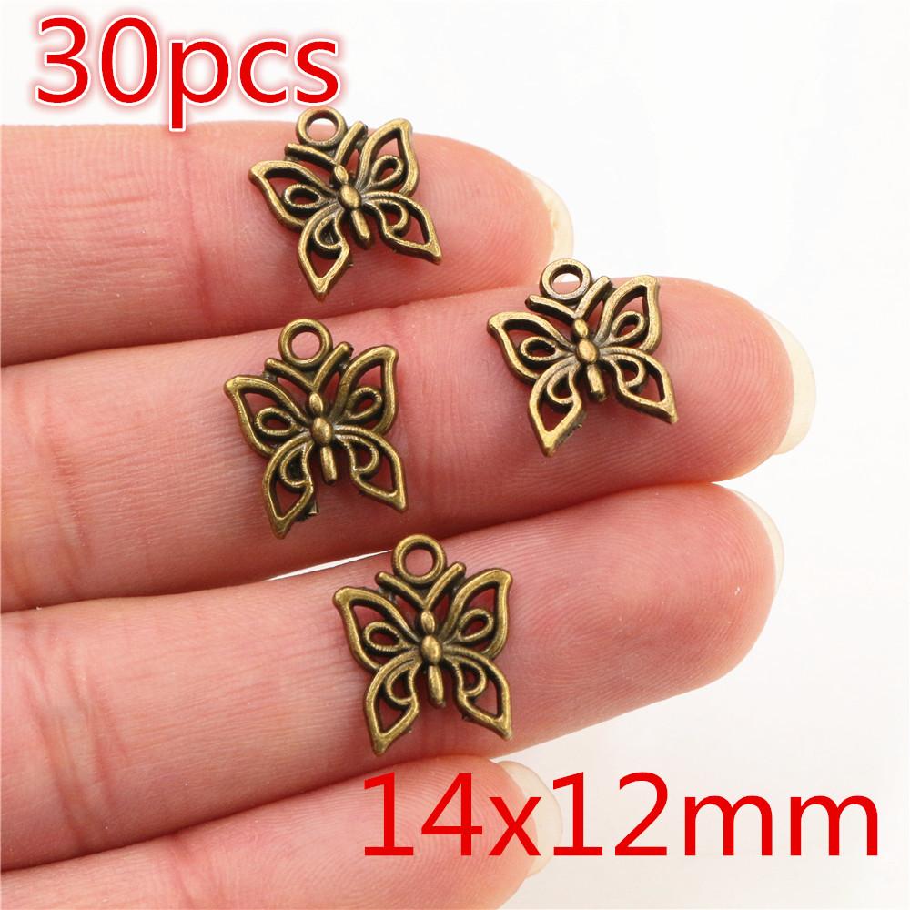 New Fashion Antique Silver Plated Bronze Plated Dragonfly Butterfly Handmade Charms Pendant:DIY for bracelet necklace