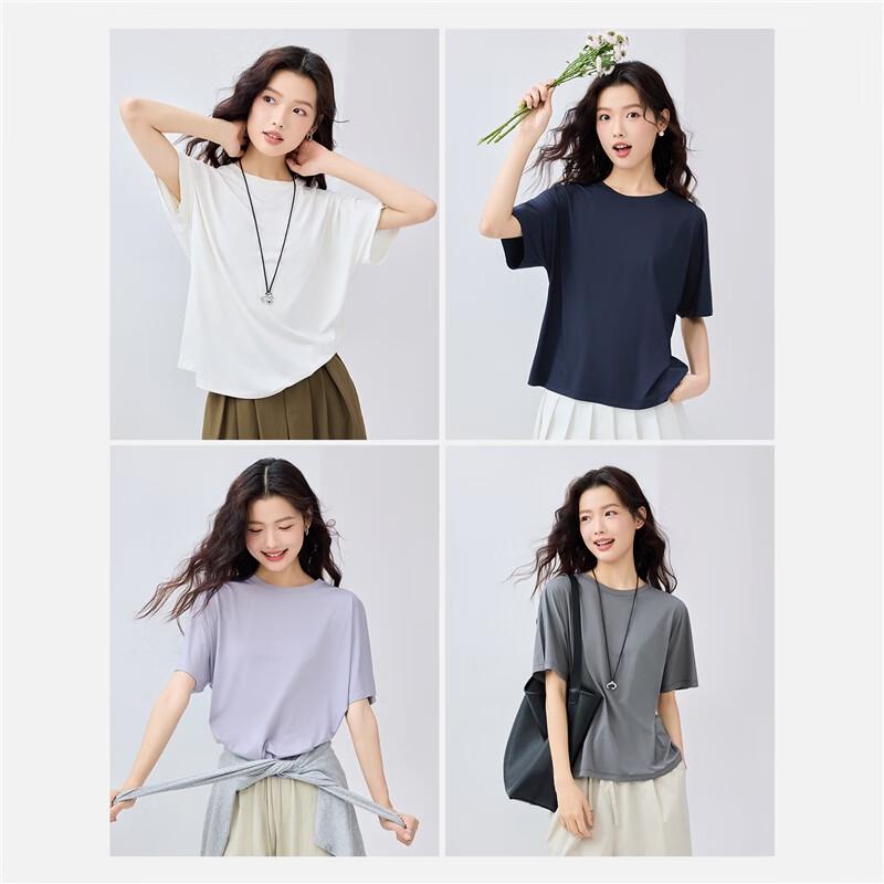 Giordano Women's Easy Care Anti-Wrinkle Short Sleeve T-Shirt