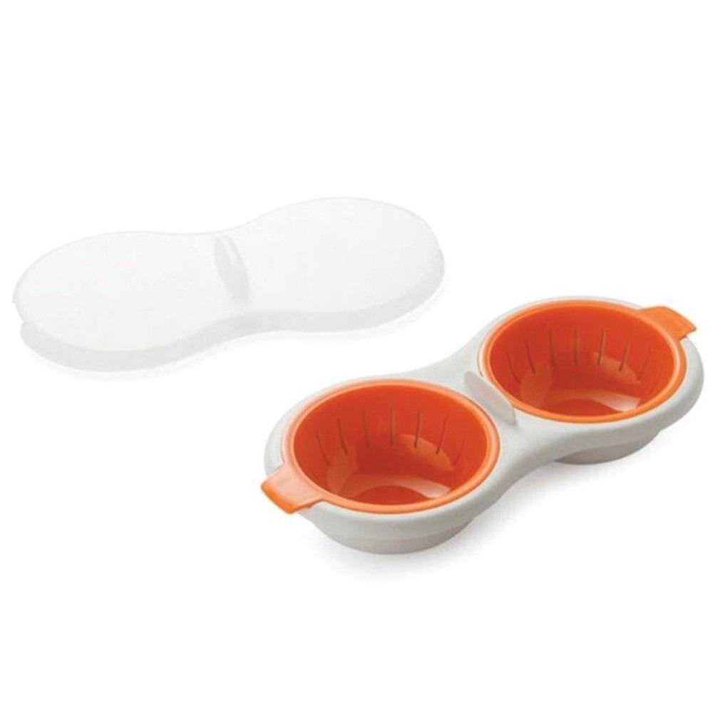 Food Grade Microwave Egg Poacher Heat Resistent with Lid Egg Cooking Tools Quick Heating Non Stick Hot Spring Egg Mold