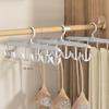 2pcs Wavy Clothes Hanger, Household Student Multi-Functional Hook, Drying Strap, Seamless Clothes Rack