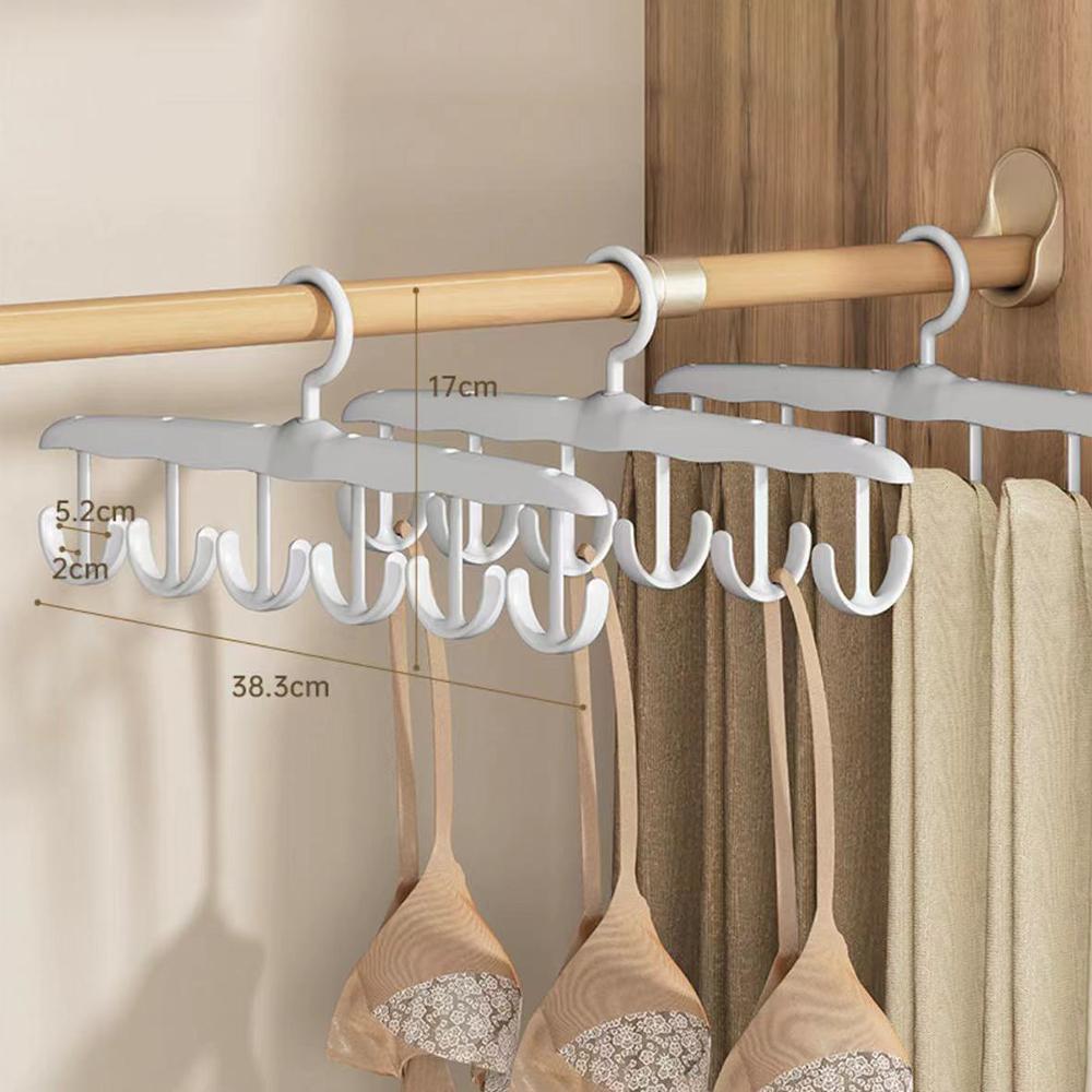 2pcs Wavy Clothes Hanger, Household Student Multi-Functional Hook, Drying Strap, Seamless Clothes Rack