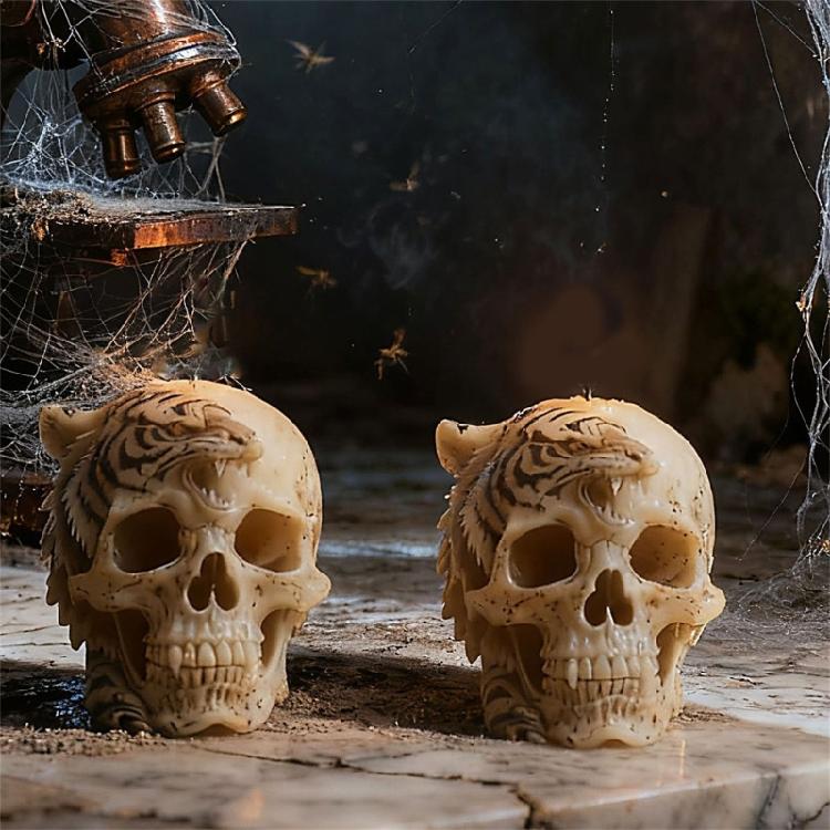 Totenkopf-Form Silikonformen für handgefertigte Kerzenseife Einfache Entformung Vielseitige Silikonform für Harzguss