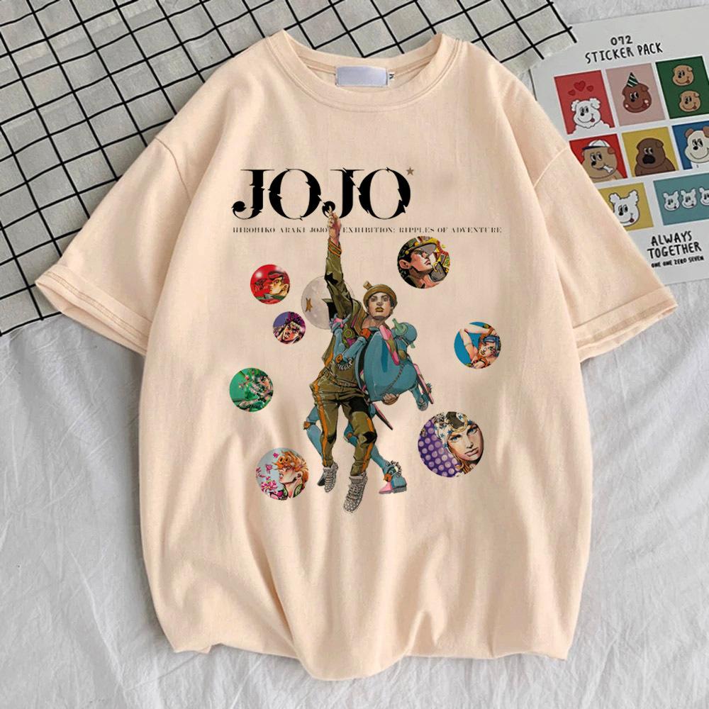 Jojo Bizarre Adventure Steel Ball Run t shirt teen Punk hip hop aesthetic Gothic Trendy top tees Digital Y2k Classic