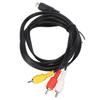 Nickel Plated Mini DIN 9 Pin to 3RCA Cable Plug and Play Mini DIN Cable  Monitor