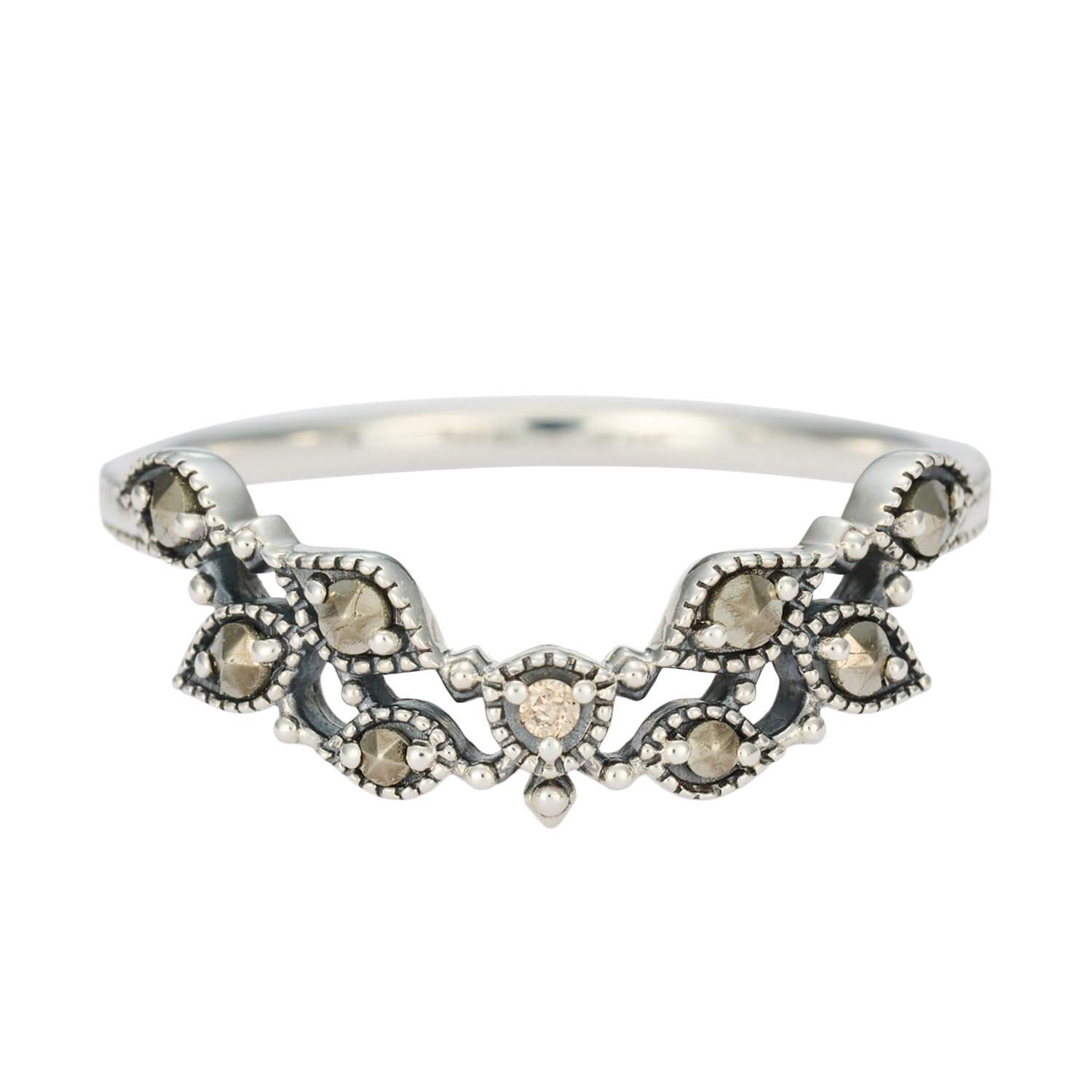

Silver Marcasite Ring 1024311124598013 [Agate]