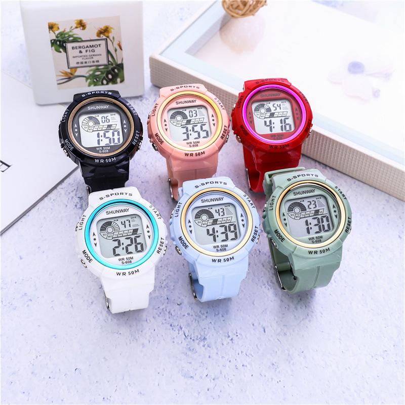 Kids Children's Electronic Watch Student Girl Boy Outdoor 5Bar Waterproof Sports Alarm Clock Women Multifunctional Watches