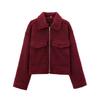 European Size Women's Autumn/Winter Tweed Lapel Jacket - Street Style Fashion