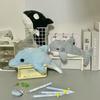Kawaii Pencil Case Whale/Shark/Dolphin Doll Portable Pen Bag Marine Animal Series Stationery Storage Bag School Supplies