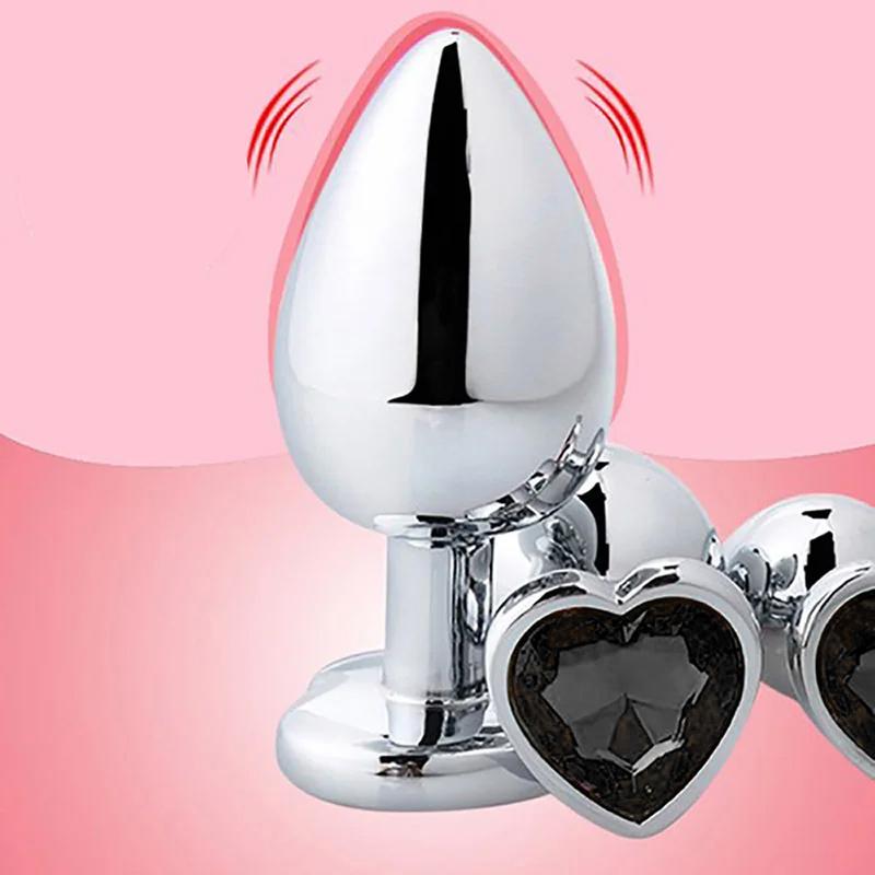 S/M/L Metal Anal Plug Butt Plug Sex Toy Butt Toy for Women Men Couples Gay Adult Game Masturbator Anal Diamond Sex Shop