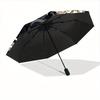 1 ud. Pez Koi Yin Yang Apertura/Cierre Automático, Paraguas Plegable Portátil para Todas las Estaciones para Mujeres y Hombres, Viajes, Uso Diario, Eventos Formales - Sombrilla Plegable Compacta de Lujo,