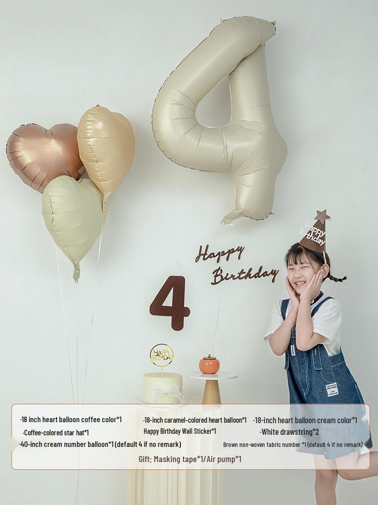 Children's 1st Birthday Number Balloons for Party Decorations and Photo Props.