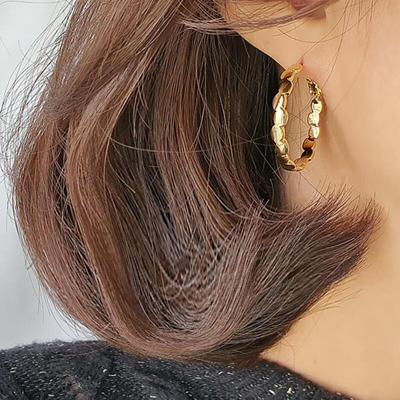 Ratjibo Silver Earrings Women's Gold Hoop Earrings