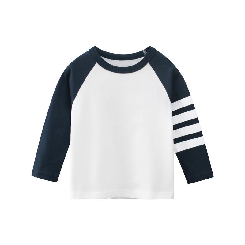 Boys & Girls Basic Long Sleeve Tee Kids & Toddler Round Neck Cotton T-Shirt for Children