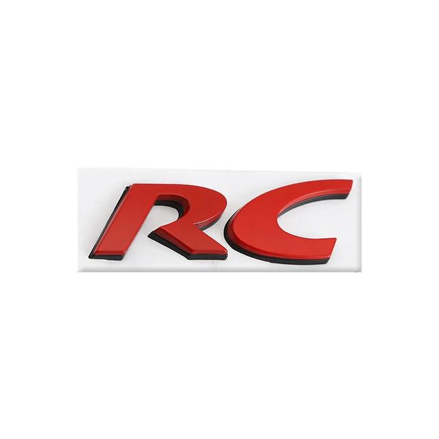 Auto Abzeichen Aufkleber Styling RC Emblem Heckklappenaufkleber Hinten für RC SPORT GT 106 205 206 207 208 301 306 307 308S 406 407 408 508 806