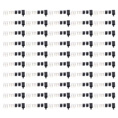 50PCS Servo Receiver Connector Plug with Lock and Male Female Gold Plated Terminals Kit