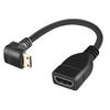HDMI-compatible Extension Cable 20cm 90-Degree Right Angle Type PVC Male To Female Adapter Cord for TV