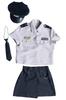 Clearstone GLOWHOLIC Cosplay Halloween Grayish Police Costume for Women, Size S, Gray