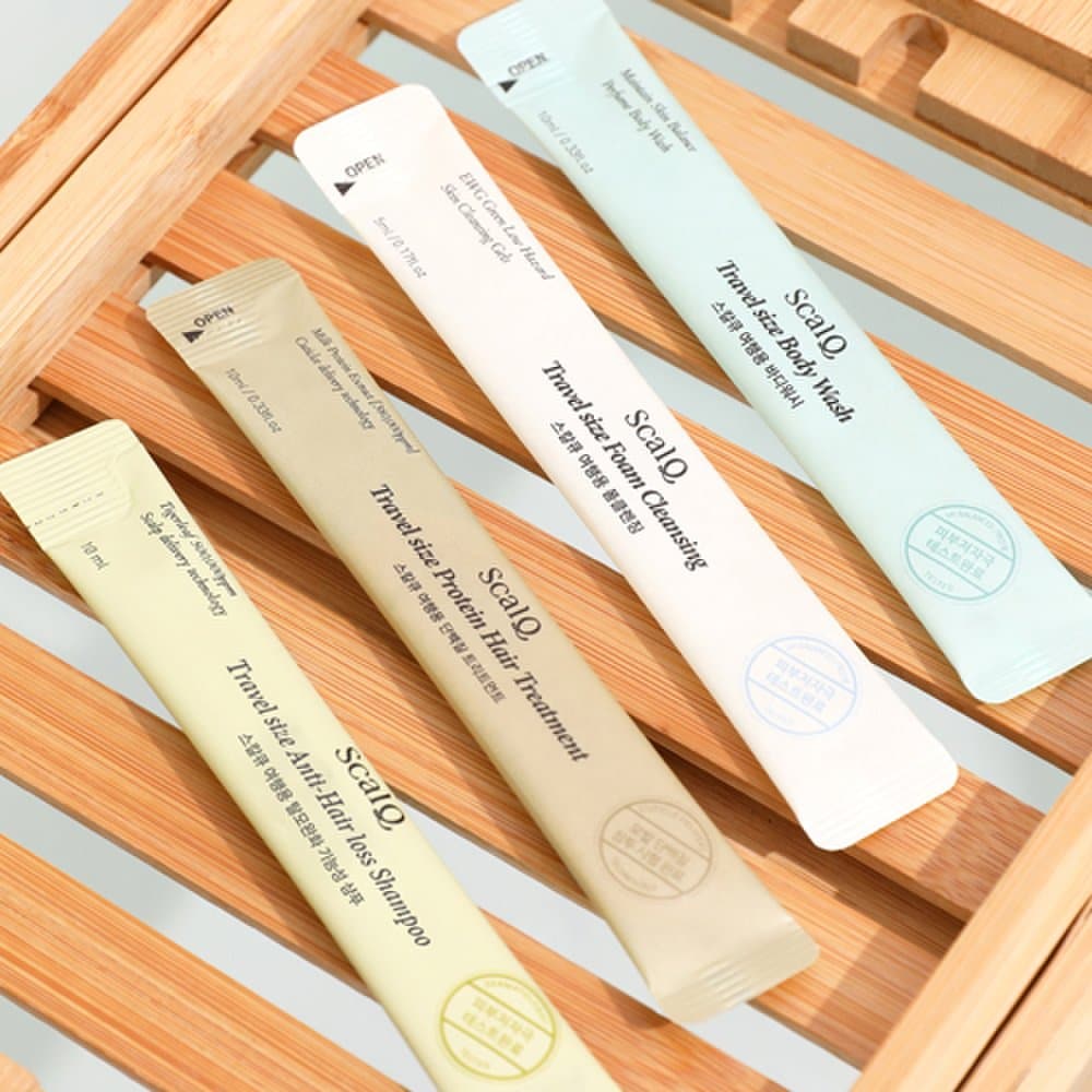 SCAL-Q [Travel/Essentials] Travel Kit 4-piece Travel Toiletries Set