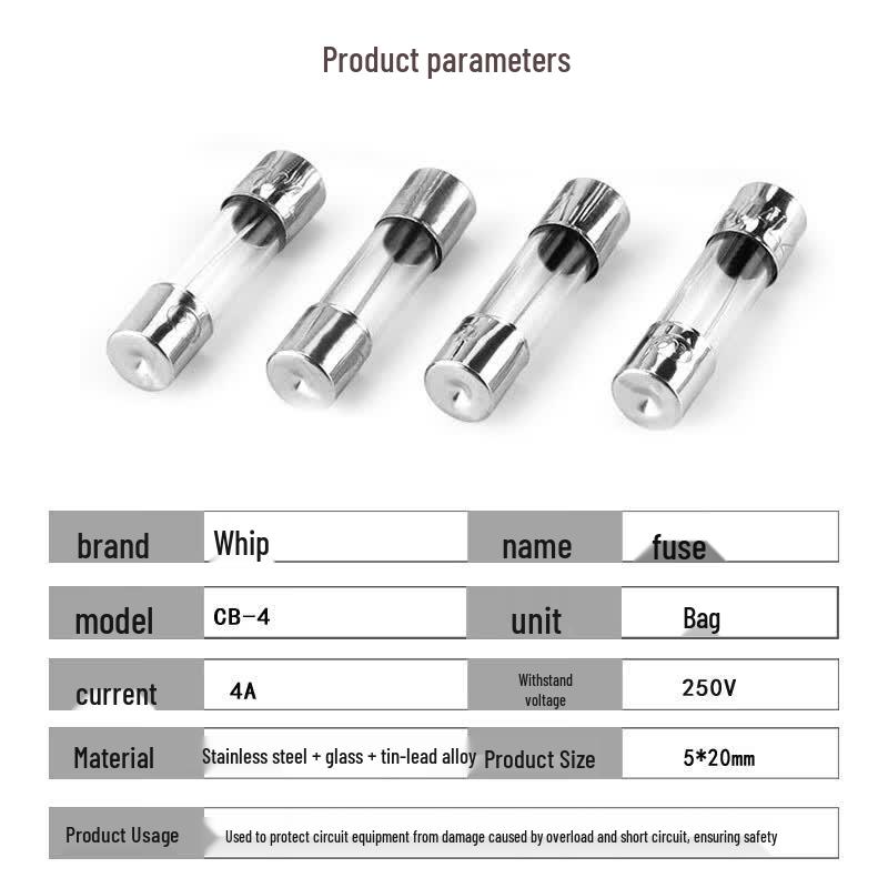 Weipu CB-4 5x20mm Glass Fuse