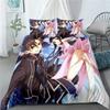Fashion Gift Cartoon Sword Art Online Bedding Set Anime Bed Linen Quilt Duvet Cover Sets Home Decor Twin Single Queen King Size