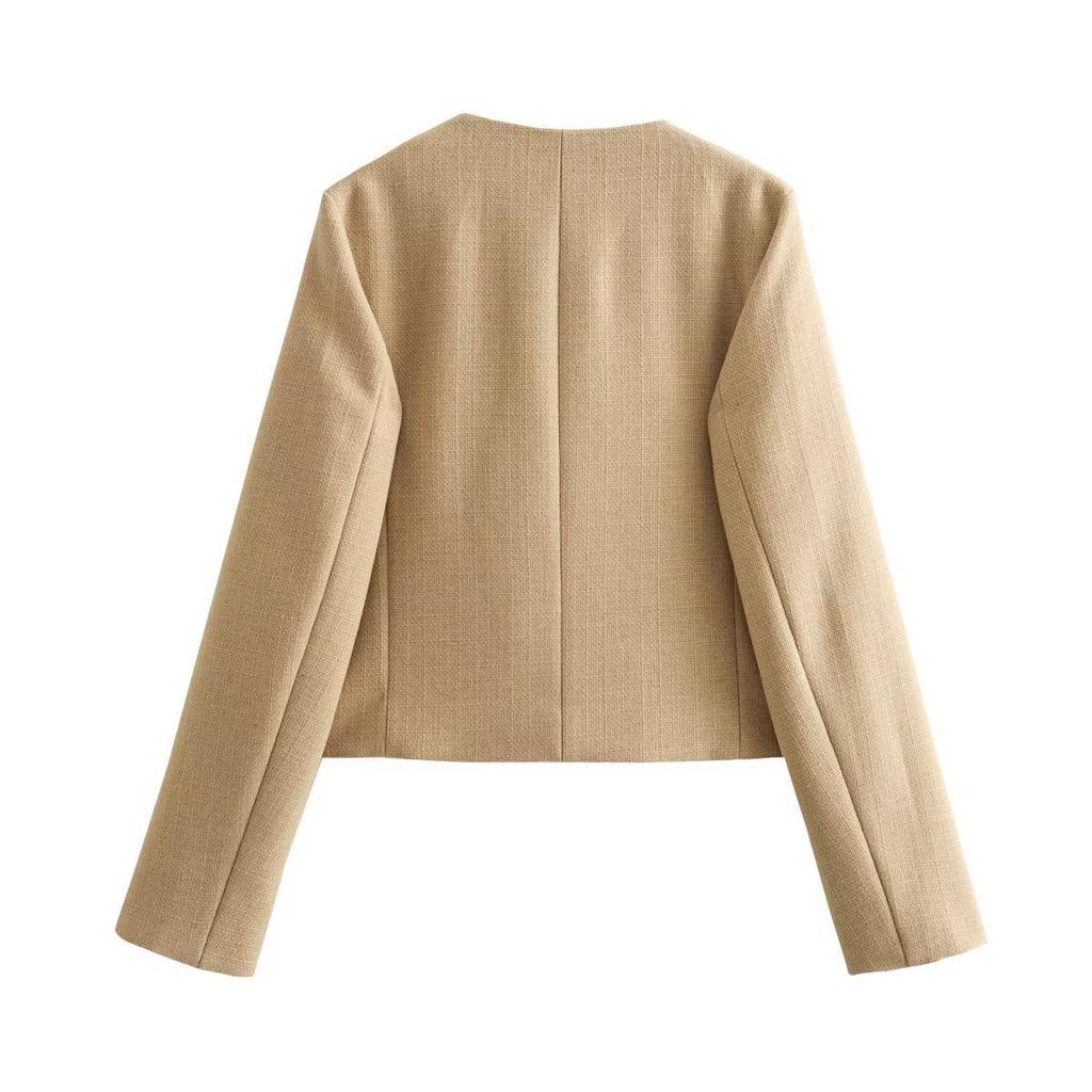 Women's European & American Fashion Casual Single-Breasted Jacket Coat, Autumn/Winter 2025, Style B88646