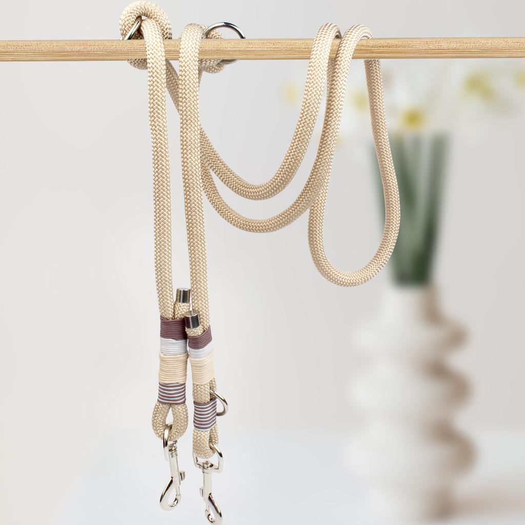 Multi-Functional Dog Leash Short Long Leashes Double Dog Leash Crossbody Waist Leash For Outdoor Walking Dog Leash Strong Rope