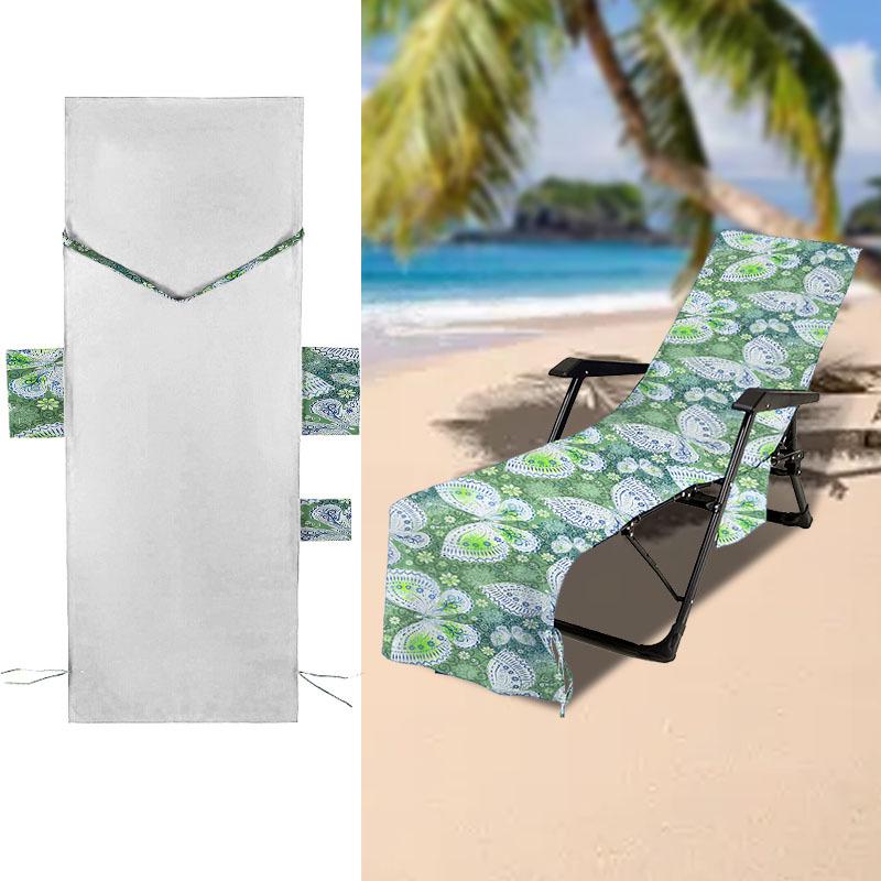 Beach Lounger Chair Cover - Quick-Dry, Water-Absorbent, Wear-Resistant
