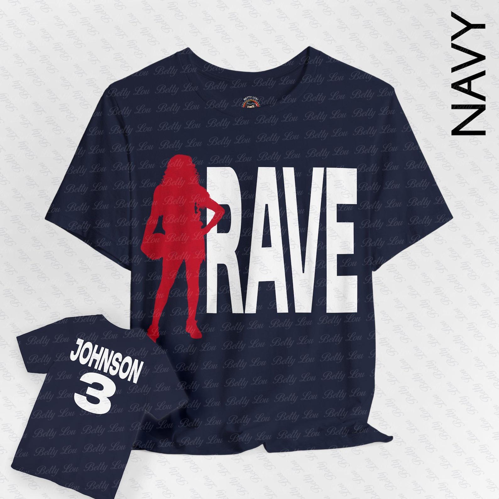 Rave-Raven Johnson - Indiana Two Sided Bella Canvas T Shirt - Unisex Jersey Short Sleeve Tee L