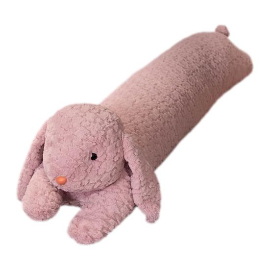 Langes Kissen Lange Körperform Hasen Bären Design Plüsch Körperkissen Weicher Lammwollstoff Stützendes Nickerchenkissen Heimdeko