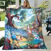Alice Blanket Alice In Wonderland Blanket Flannel Blanket Bedding Throw Soft Cartoon Bedspread Sofa Blanket Kids Blanket Gift