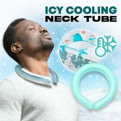 Summer Neck Cooling Ring Ice Cushion Tube Heatstroke Prevention Cooling Tube Ice Reusable Neck Cooler Cycling Running Equipment