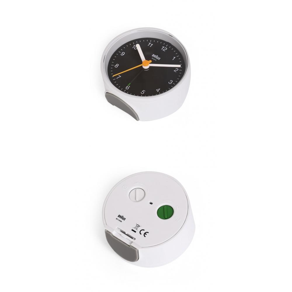 Braun Bc12wb Classic Crescendo Alarm Low Noise Public Desk Clock