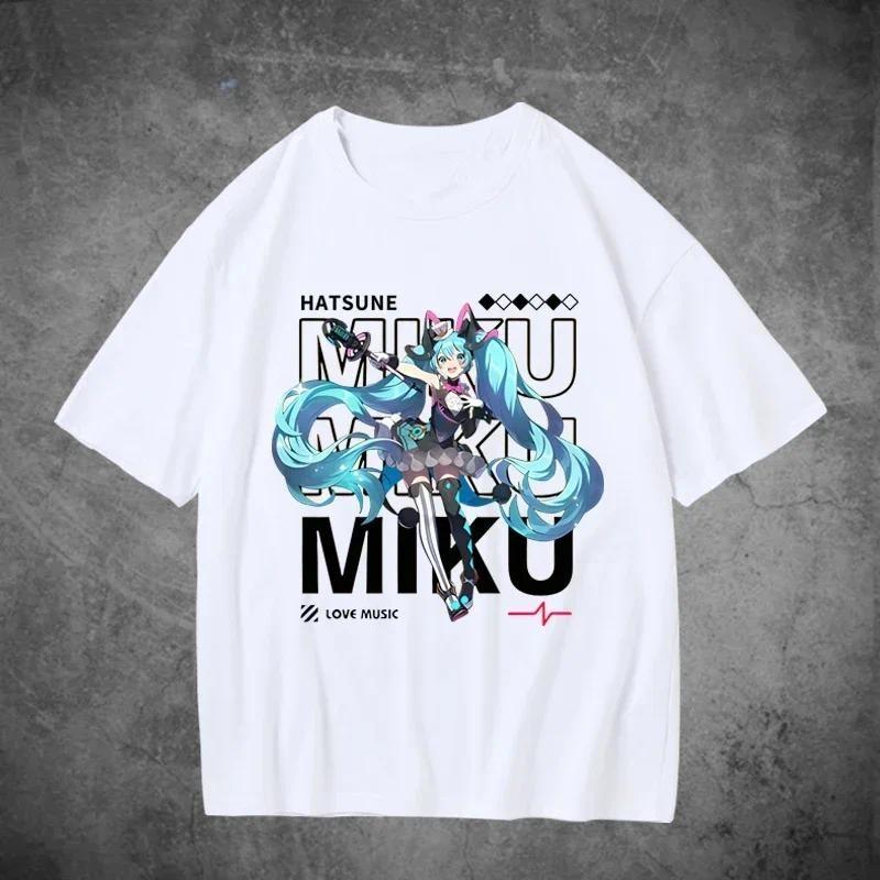 Printed T-shirt Hatsune Miku Printed Street T-shirt New Woman T-shirt Casual T-shirt T-shirt Various