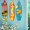 Coastal Home Decoration Decor Sign Wall Wooden Art Hawaiian Surfboard Tropical Beach Summer Aloha Theme Hanging Plaque Sign for