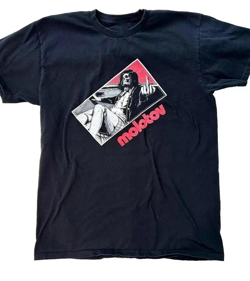 MOLOTOV Band Tour Concert Heavy Cotton Black T Shirt All Size AG938 Unisex T-Shirt S