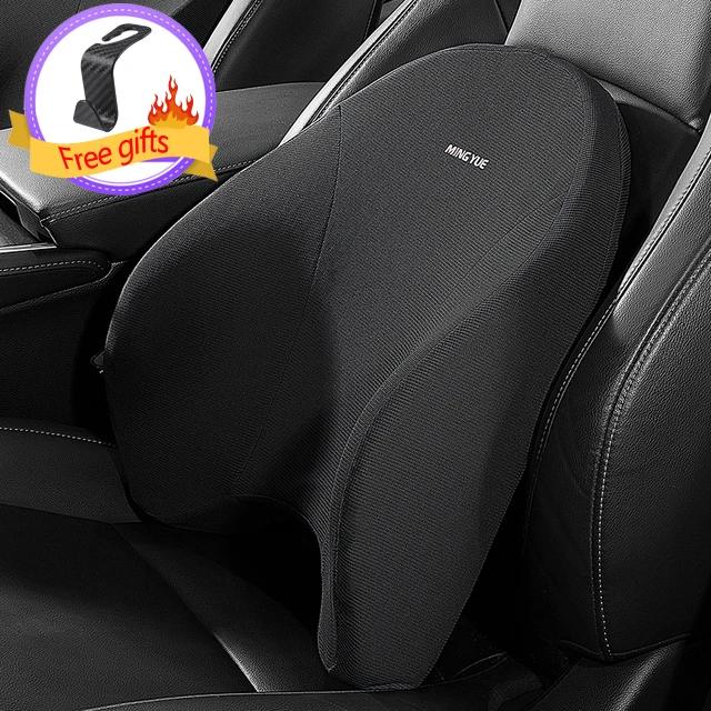 Car Neck Pillow Car Seat Lumbar Headrest Support Memory Foam Waist Neck Pillow Car Travel Back Support Car Interior Accessories