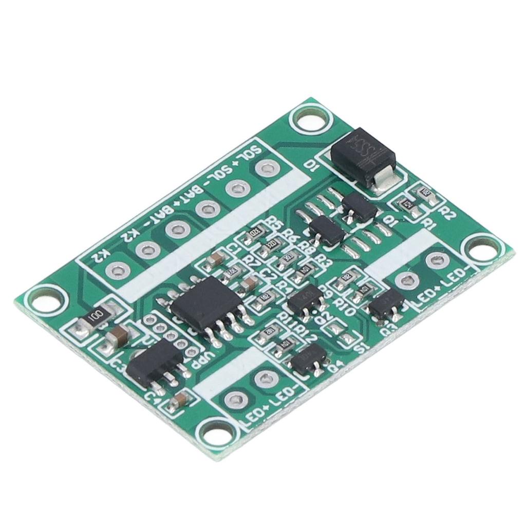 Deska řízení solární lampy na trávník 6V 12V střídavě blikající žlutá 3,7V pomalu blikající výstražné světlo