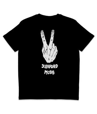 Sleaford Mods - Due Dita - T-shirt Organica - UK Grim - Punk - Nottingham