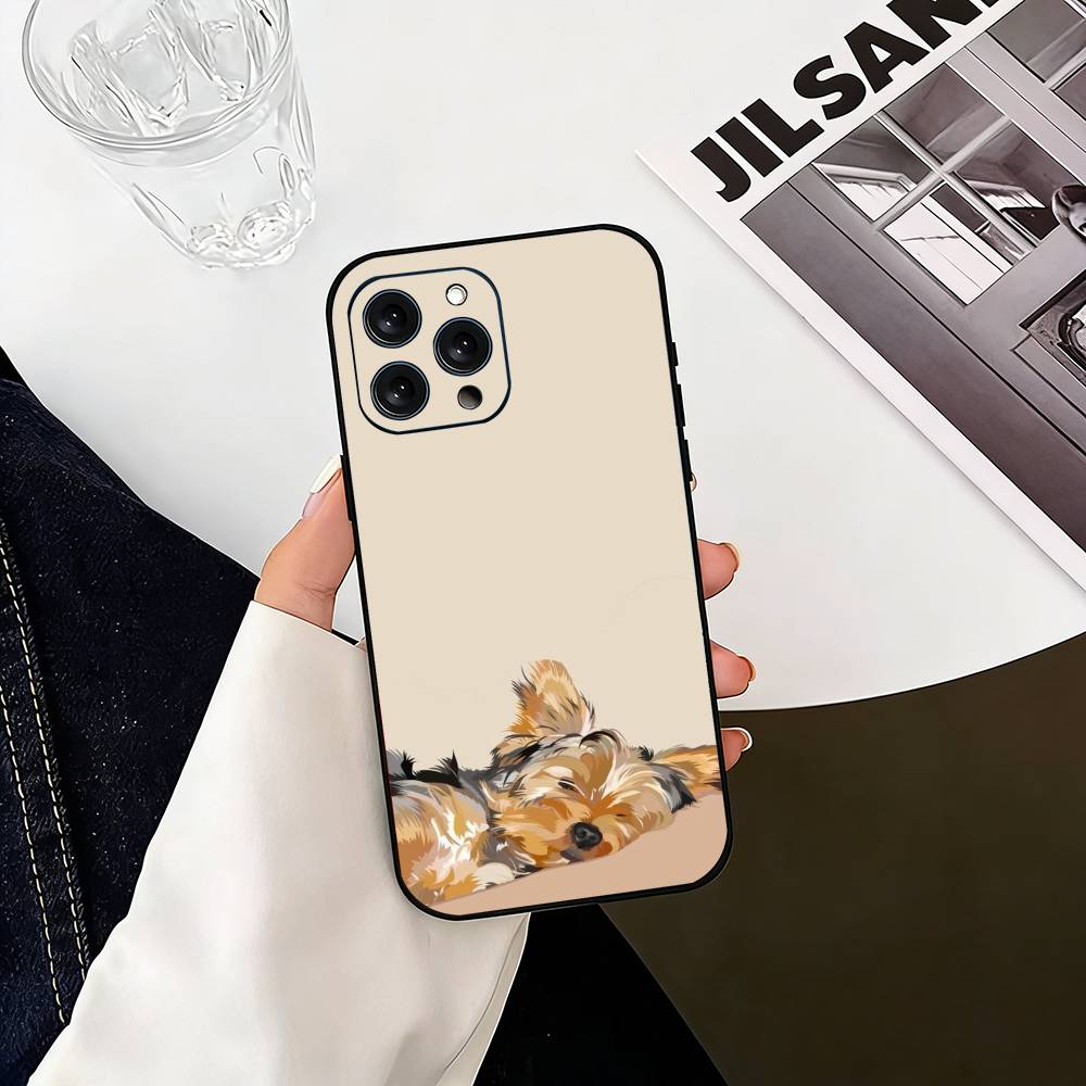 Yorkshire Terrier Cute Dog Phone Case Silicone Soft For IPhone 17 16 15 14 13 12 11 X XR Plus Pro Max Plus